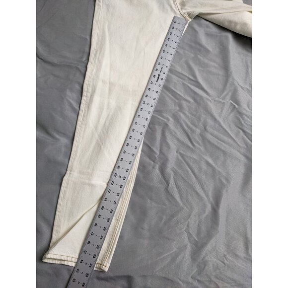 Gap x Ami Paris Alexandre Mattiussi Jeans Beige Denim Cotton Mens Size 36X34 - Picture 11 of 12